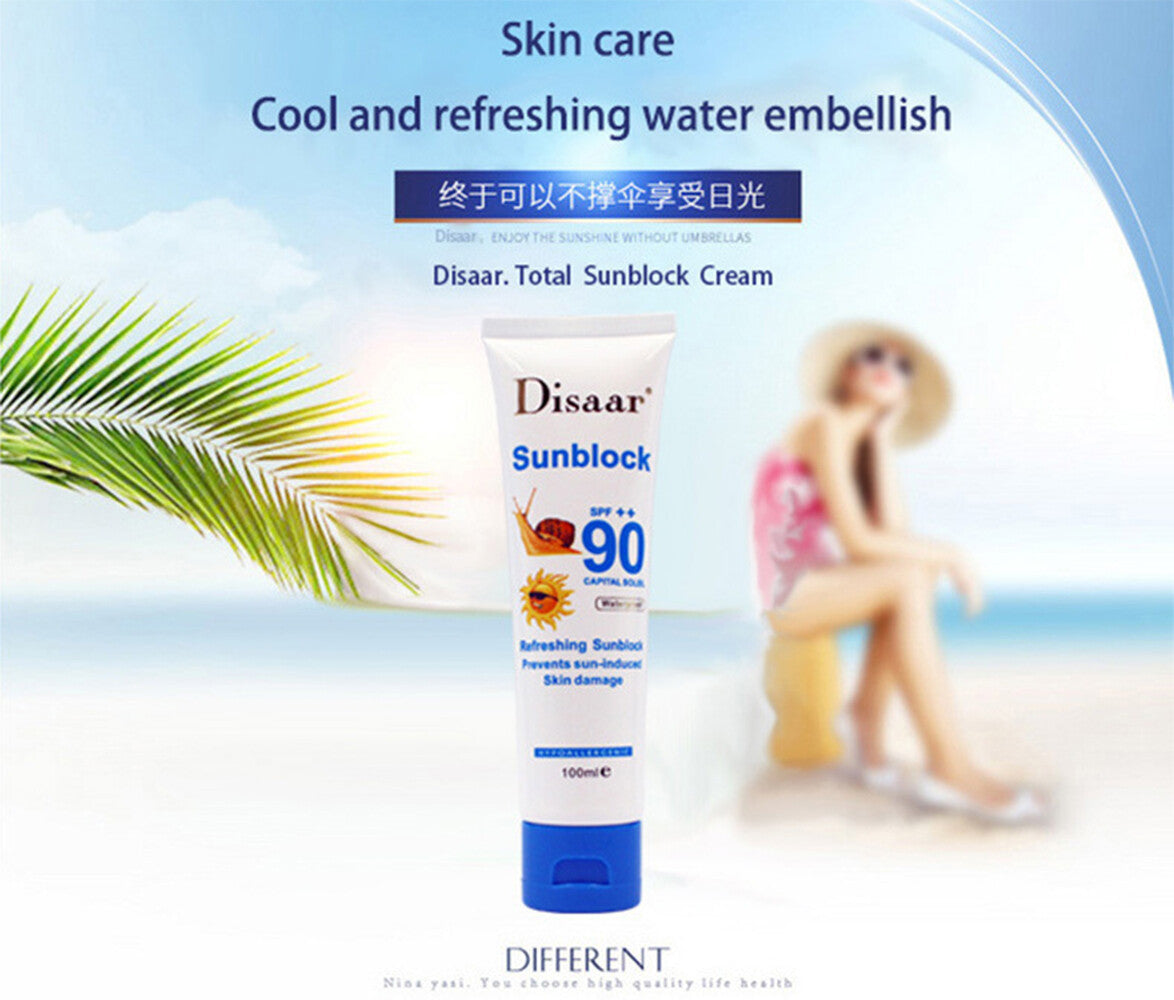 SPF 90 Sunscreen Cream Waterproof Face & Body Sunblock 100ml