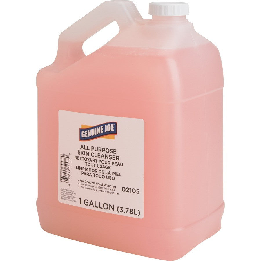 Genuine Joe 1 Gallon Pink Liquid Hand Soap with Skin Conditioner