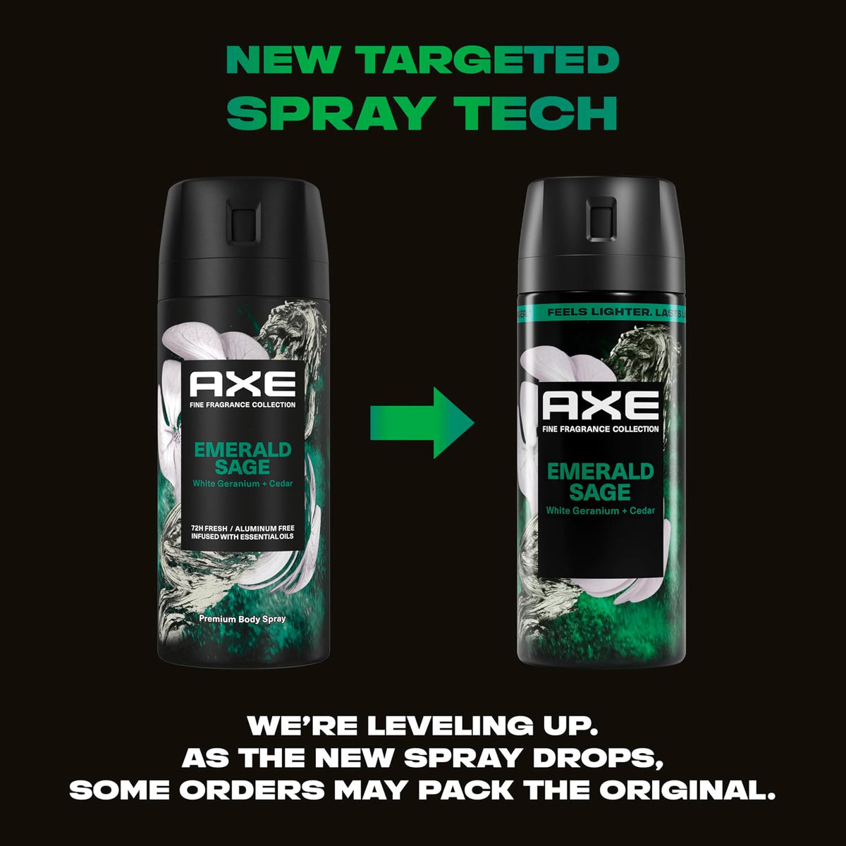 Axe Emerald Sage Body Spray - 2.9 oz Premium Fragrance for Men