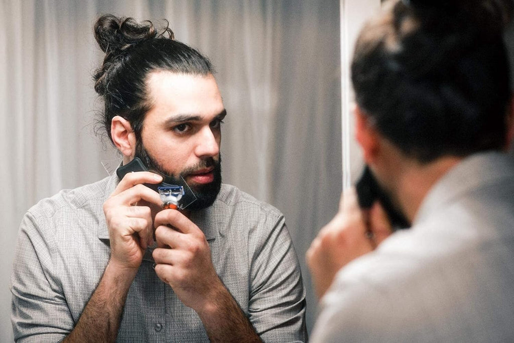 Hairline and Beard Lining Guide Tool with Curves & Tracing Pencil
