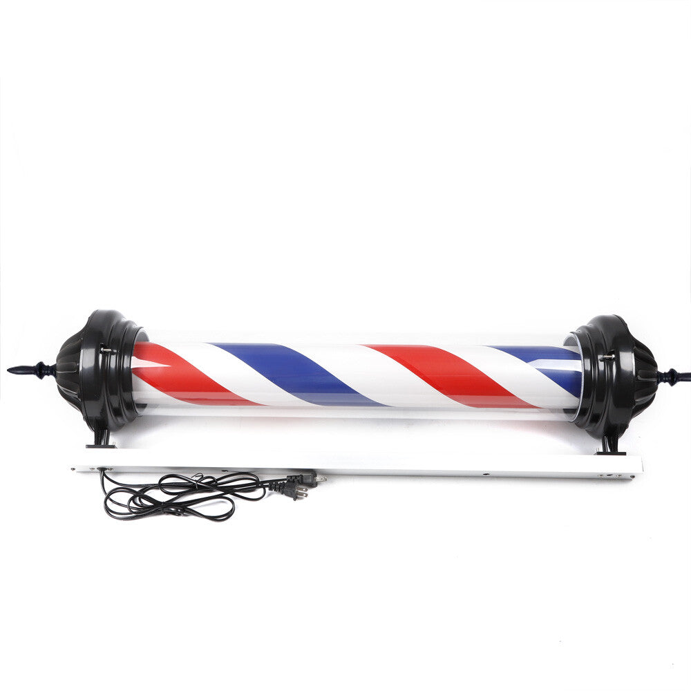 40-Inch Outdoor Rotating Barber Shop Sign Light for Hair Salons