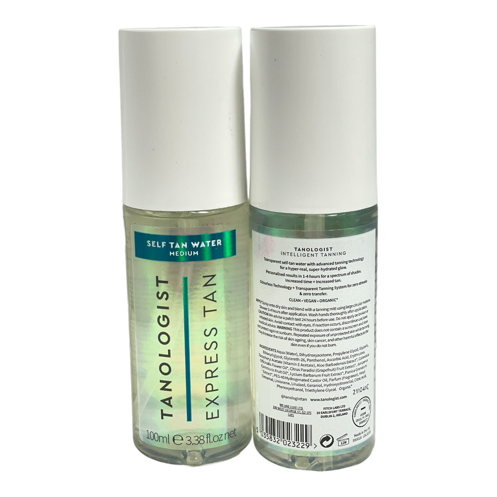 Self Tan Water Medium - Tanologist Express Tan, 100ml, Pack of 2