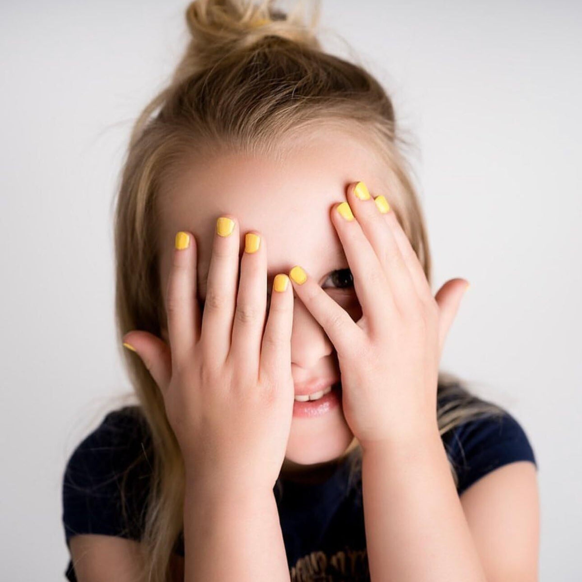 Kids Nail Polish Non-Toxic Bright Yellow 0.5 Oz Safe for All Ages