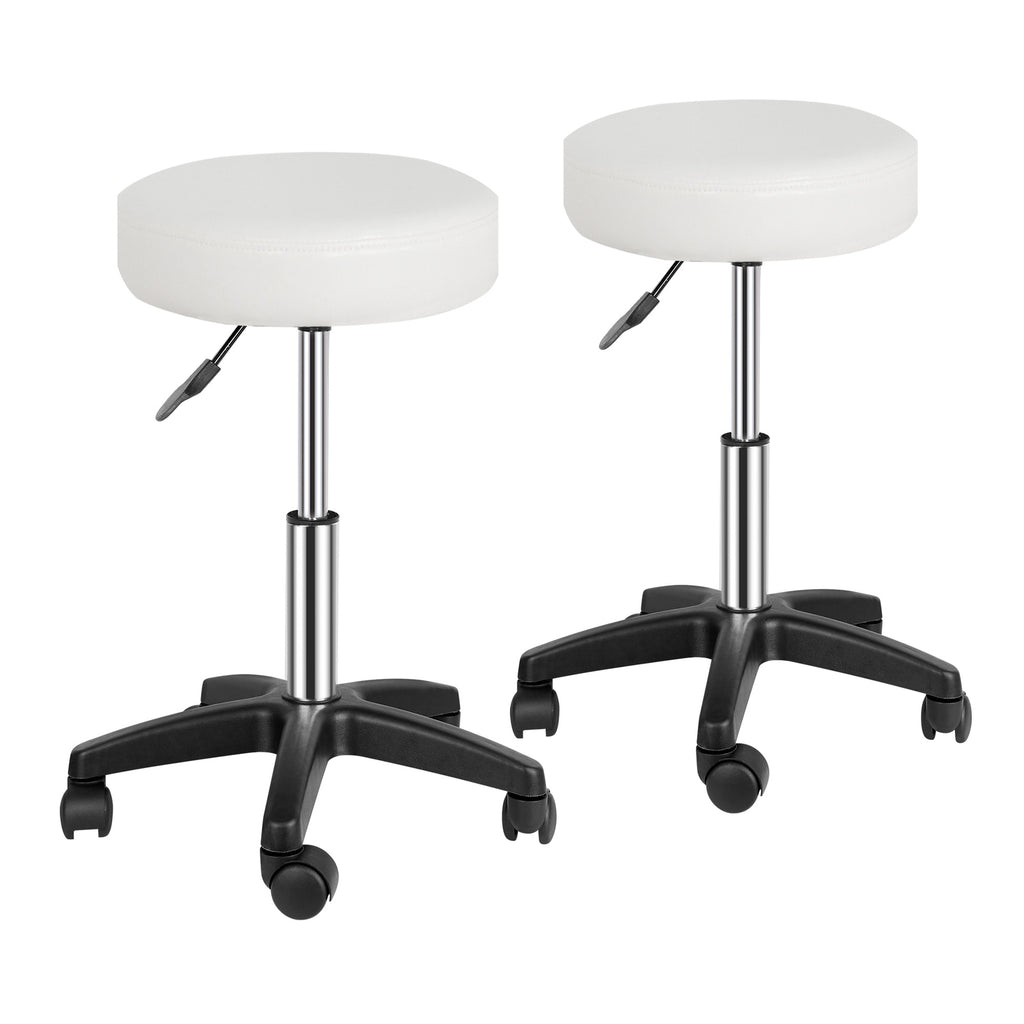 Hydraulic Swivel Salon Stool with Adjustable Height & 360° Seat Rotation