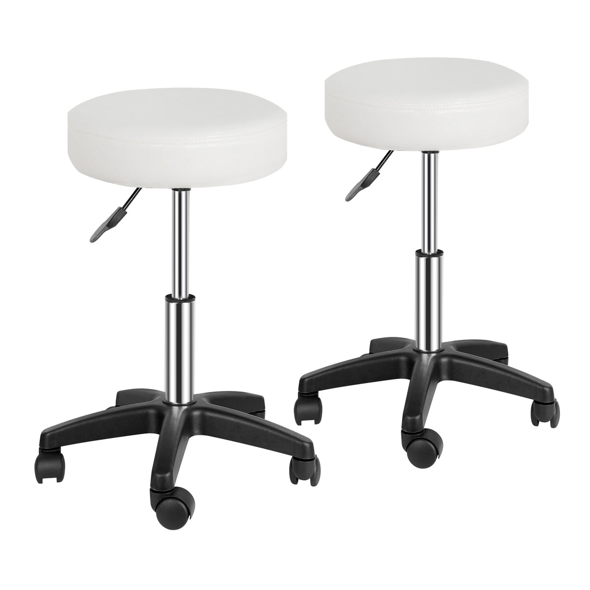 Hydraulic Swivel Salon Stool with Adjustable Height & 360° Seat Rotation