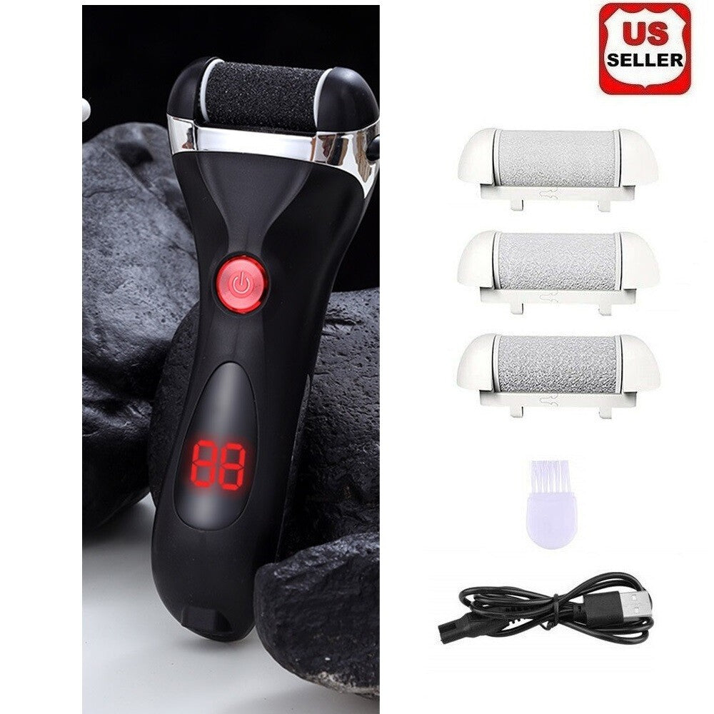 Electric Foot File Callus Remover USB Rechargeable 2 Speeds Waterproof Skin Care