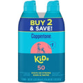 Kids Sunscreen Spray SPF 50 Water Resistant 5.5 Oz Pack of 2 - Broad Spectrum UV Protection