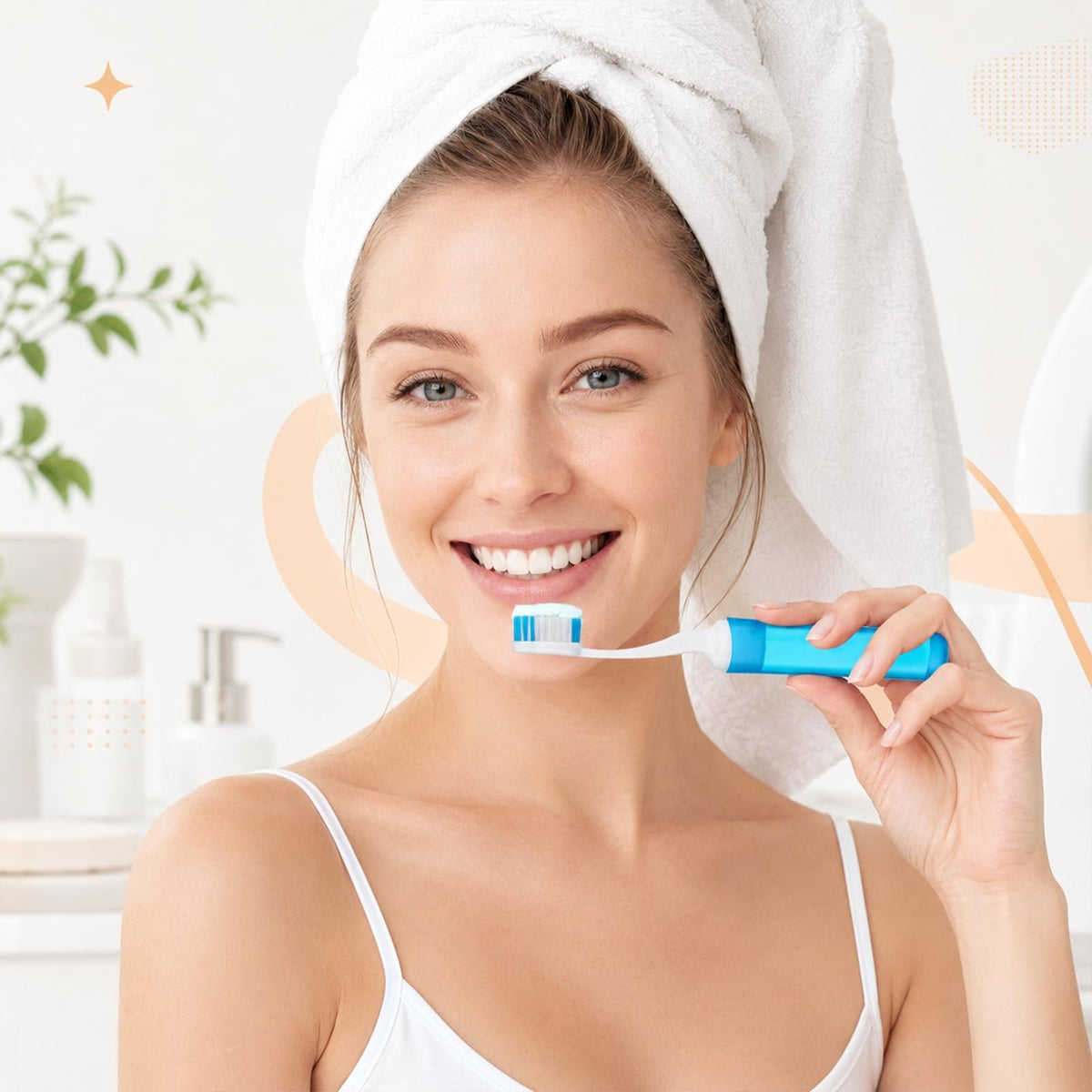 Travel Folding Toothbrush with Soft Bristles - Portable Mini Oral Care Set