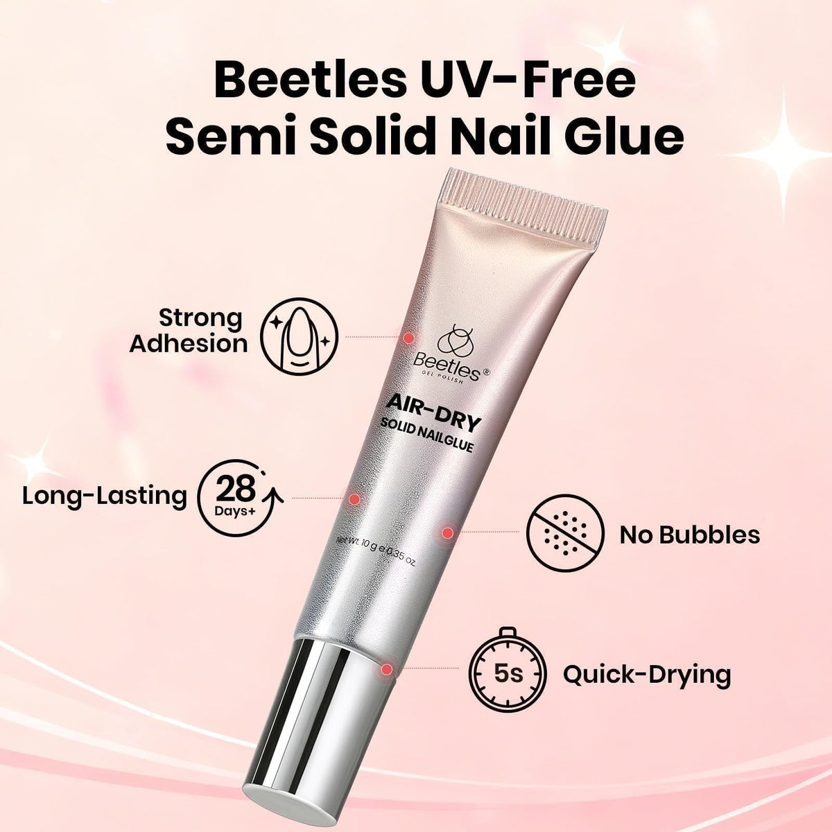 Super Strong Nail Glue 10g for Press-On & Acrylic Nails - No UV Needed