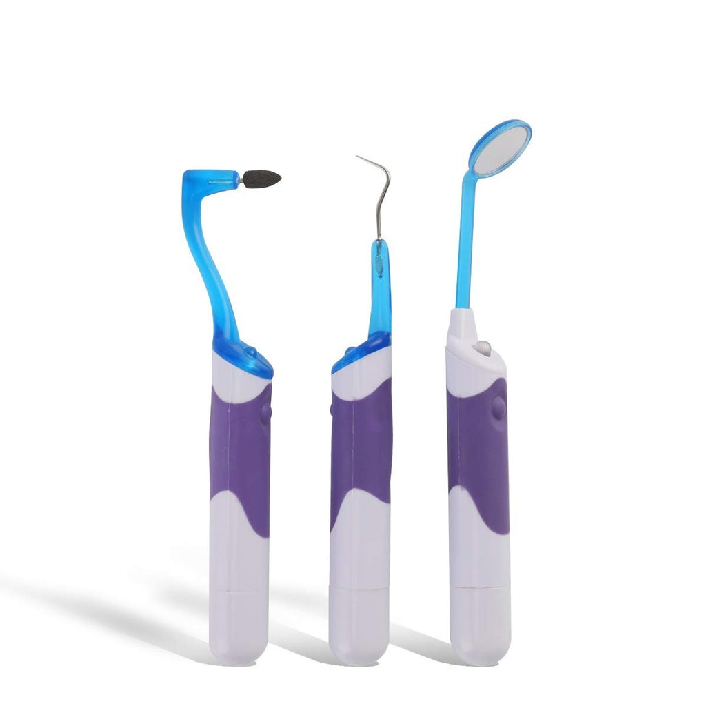LED Dental Cleaning Kit Tartar Remover & Oral Hygiene Mirror