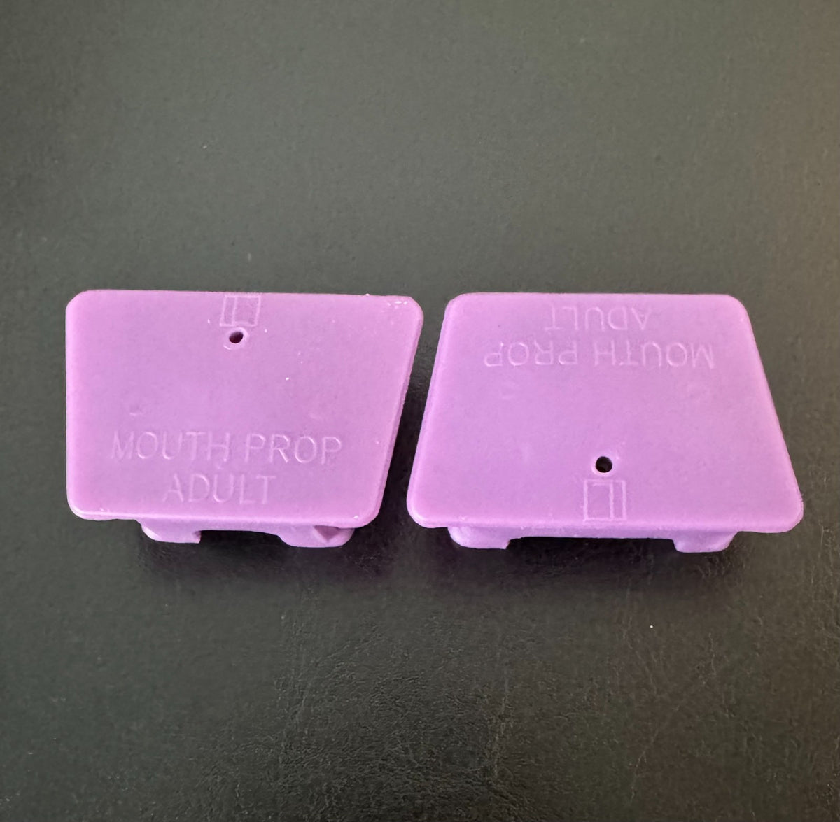 Silicone Mouth Props Bite Blocks, 2 Large Purple for Dental or Tattoo Piercing