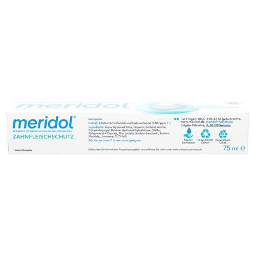 Meridol Toothpaste 2 Pack - Gum & Tooth Decay Protection, 253 Fl Oz