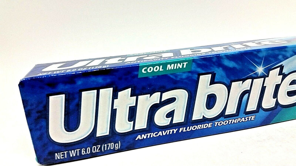 12-Pack Ultra Brite Cool Mint Toothpaste with Baking Soda & Peroxide 4.2oz