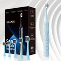 IPX8 Waterproof Electric Toothbrush with 5 Replacement Heads & Timer