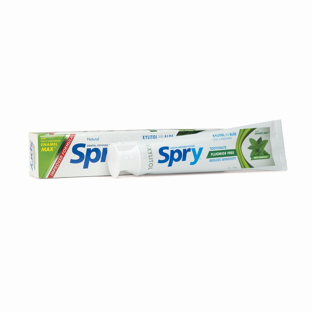 Xylitol Fluoride-Free Spearmint Toothpaste for Whitening & Fresh Breath - Pack of 1