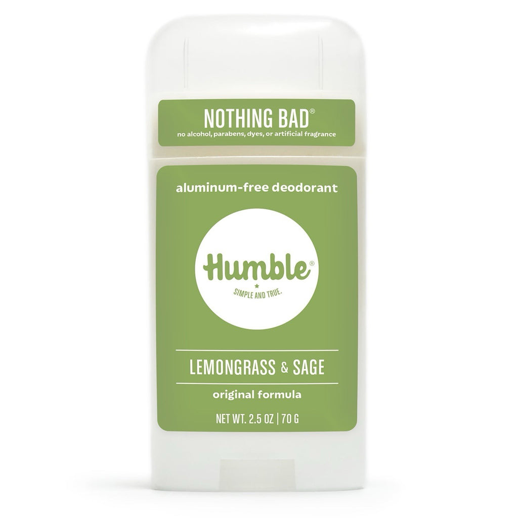 Natural Aluminum-Free Deodorant Lemongrass & Sage 2.5 oz - Long Lasting Protection