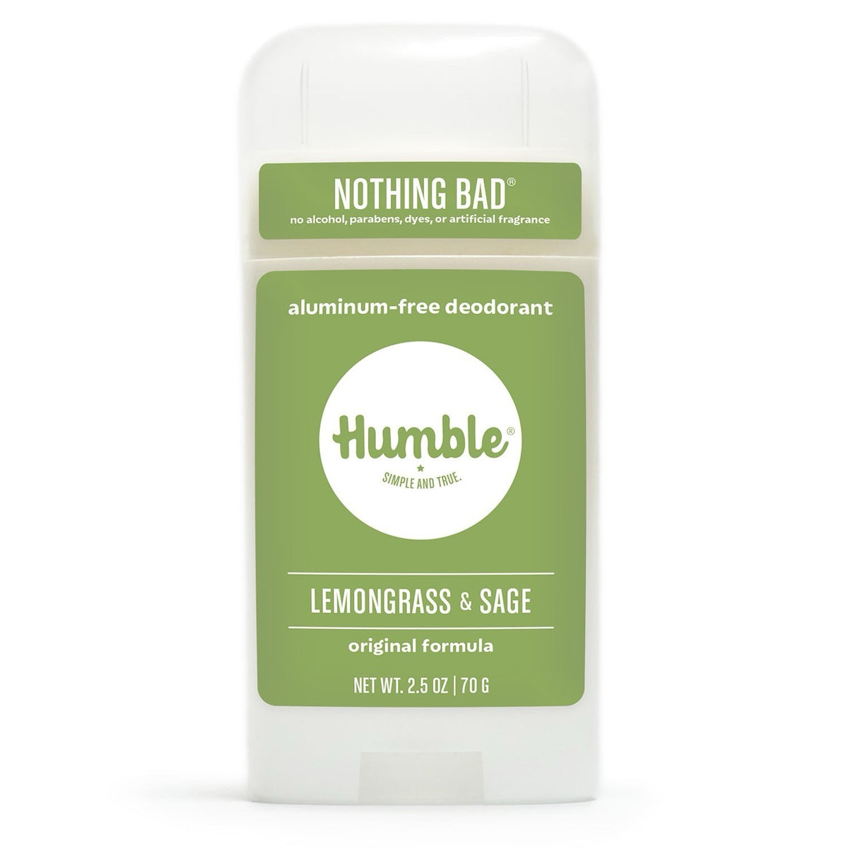 Natural Aluminum-Free Deodorant Lemongrass & Sage 2.5 oz - Long Lasting Protection