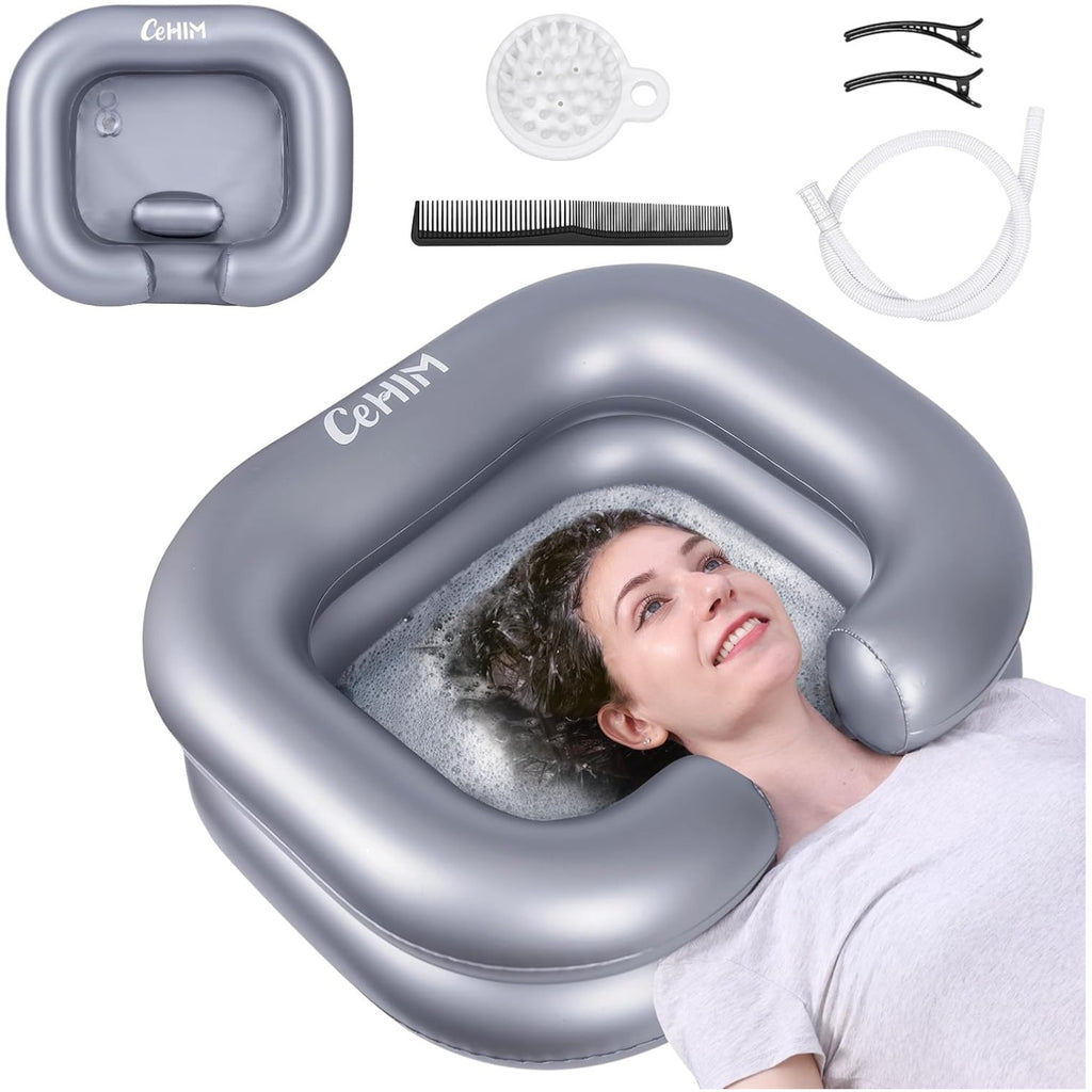 Inflatable Hair Washing Basin for Comfortable Home Hair Care