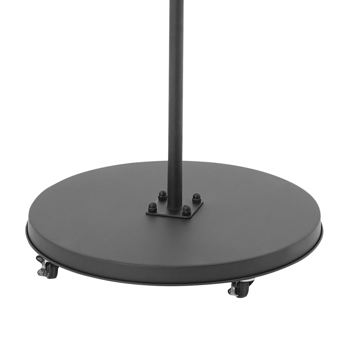 12 Head Wig Display Rack Adjustable Stand with Lockable Wheels