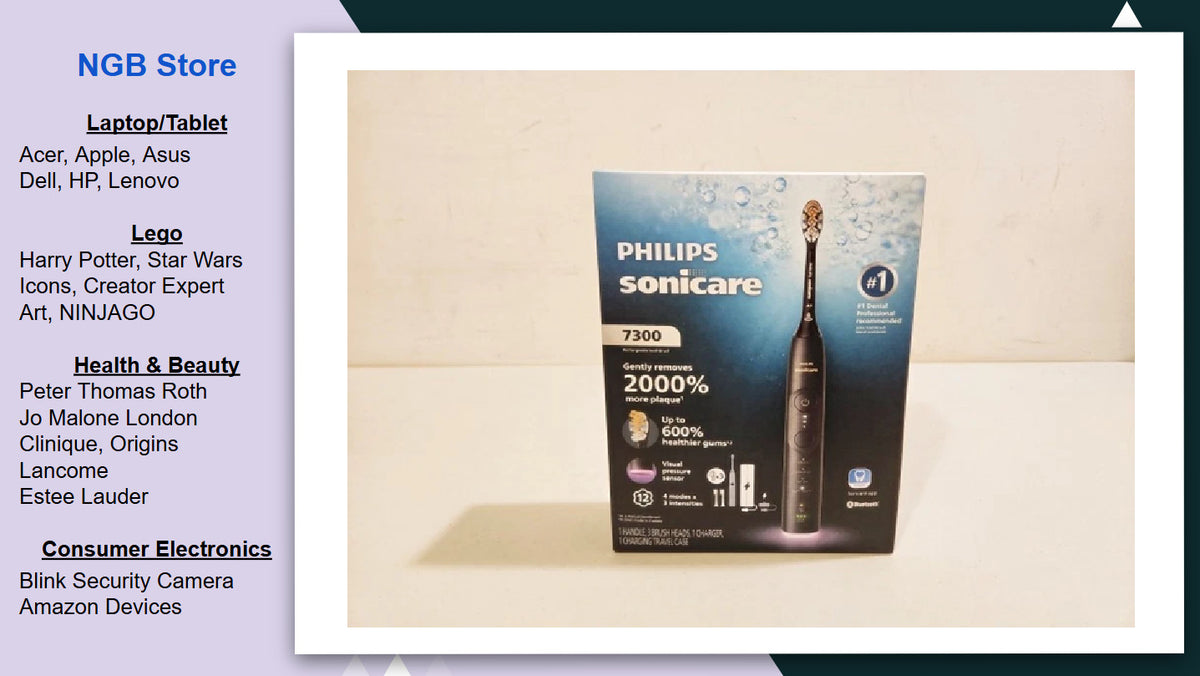 Electric Toothbrush Travel Case for Sonicare 7300 Series - Compact & Protective