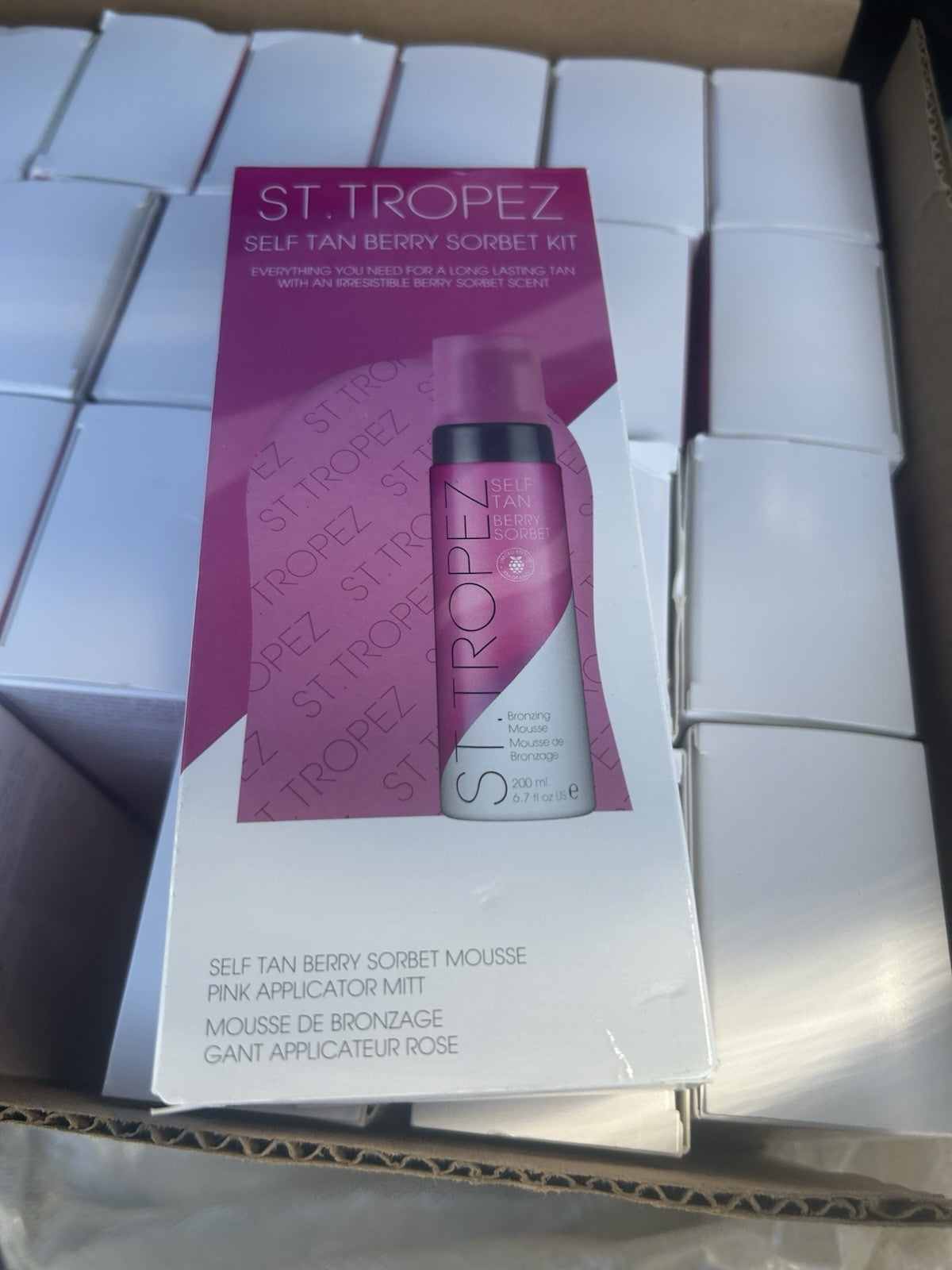 Self Tan Bronzing Mousse with Mitt - Berry Sorbet, 6.7 oz