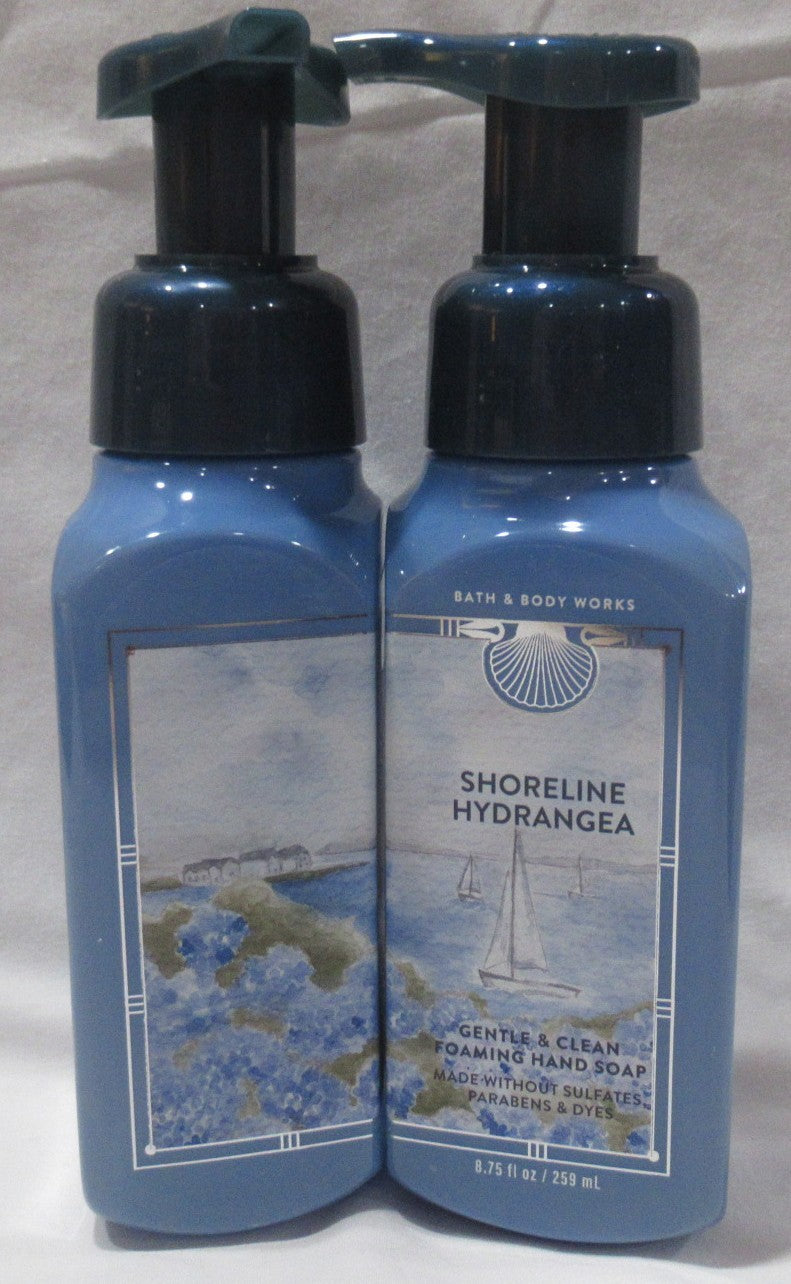 Foaming Hand Soap Set - Gentle & Clean, Hydrangea & Shoreline Scent, 8.75 fl oz, Lot of 2