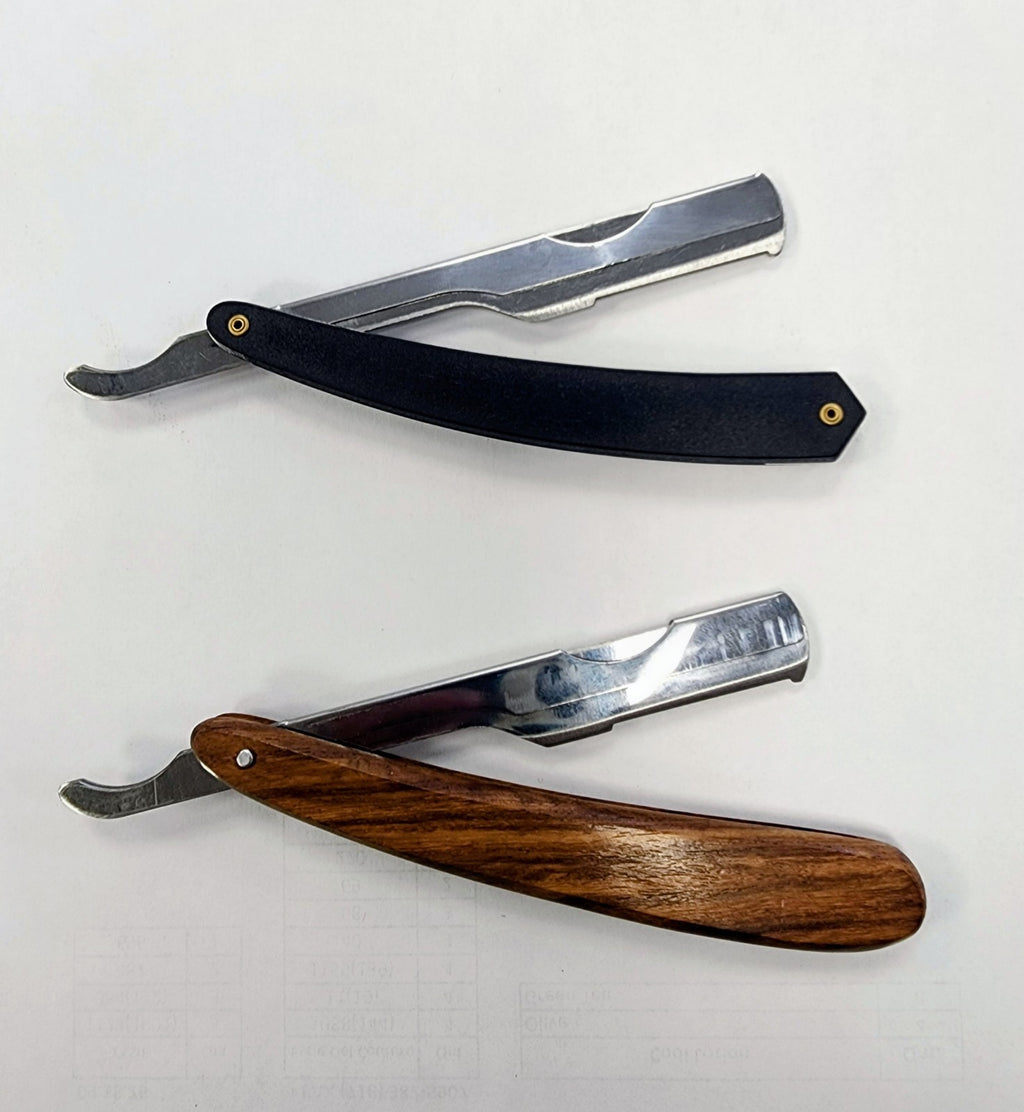 Razor Holder with Covered Ends - Durable Plastic or Wood Finish