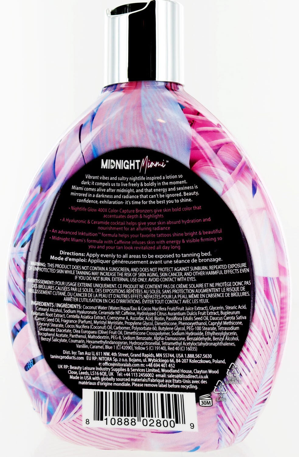 Midnight Miami Tanning Lotion with Color Capture Bronzer - 13.5 oz