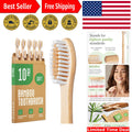 Eco-Friendly Bamboo Toothbrushes Set - Soft BPA-Free Bristles for Family Oral Care