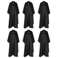 Large Waterproof Hair Salon Cape with Metal Snap Closure - 6 Pack