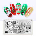 Christmas Elk Santa Claus Nail Art Stamping Plate for DIY Manicure