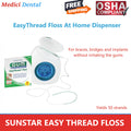 Dental Floss for Braces and Implants - GUM EasyThread Orthodontic Threader, 50 Strands