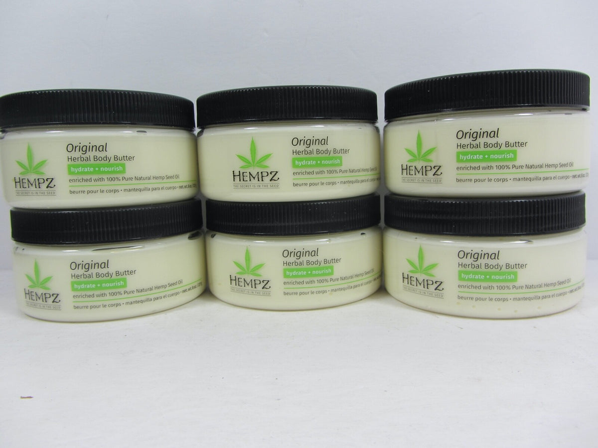 Hempz Original Herbal Body Butter Pack - 6 x 8 oz Moisturizers