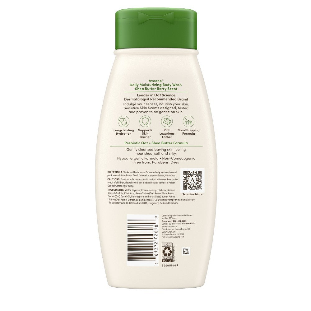 Hypoallergenic Shea Butter Berry Body Wash - 18 fl oz 2-Pack