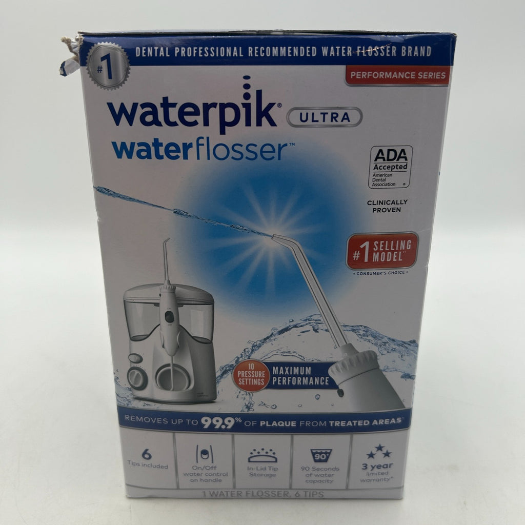 Waterpik Ultra Water Flosser with 10 Settings & 6 Tips - New