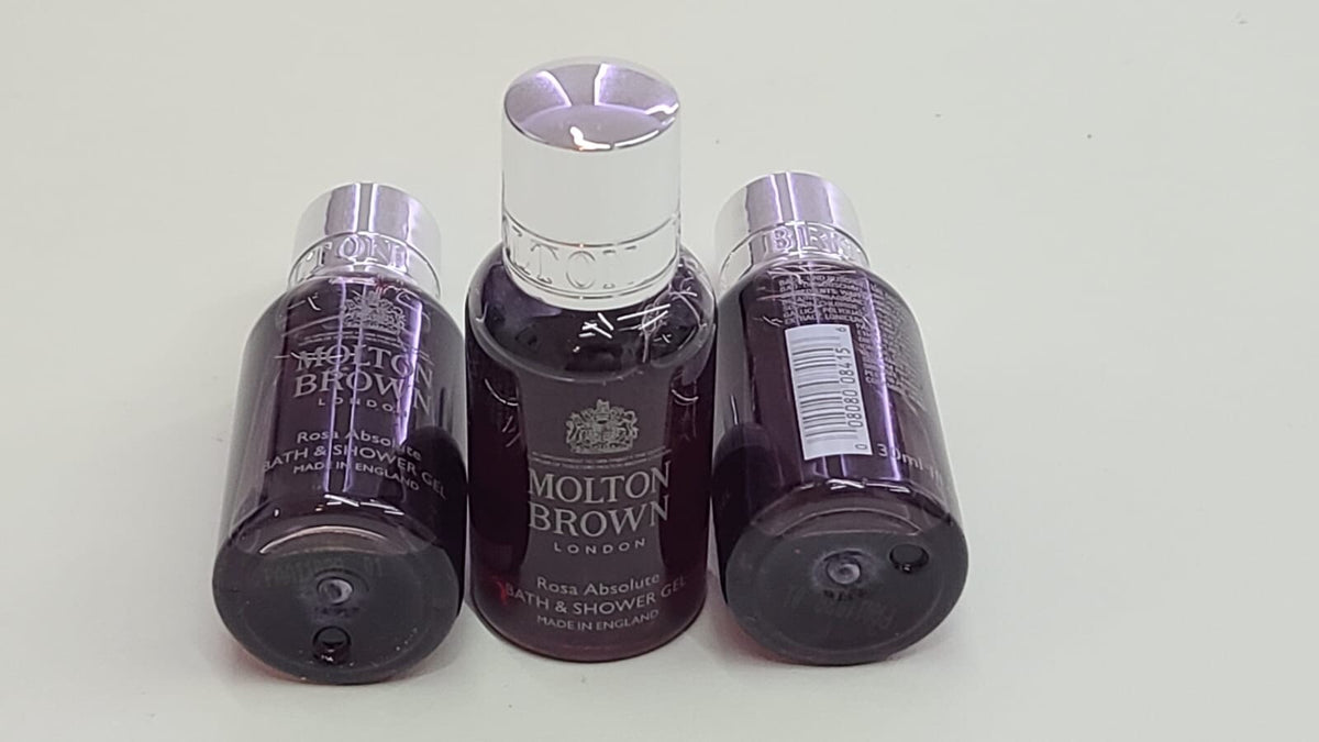 Travel Size Bath & Shower Gel Set of 3 - Rosa Absolute by Molton Brown