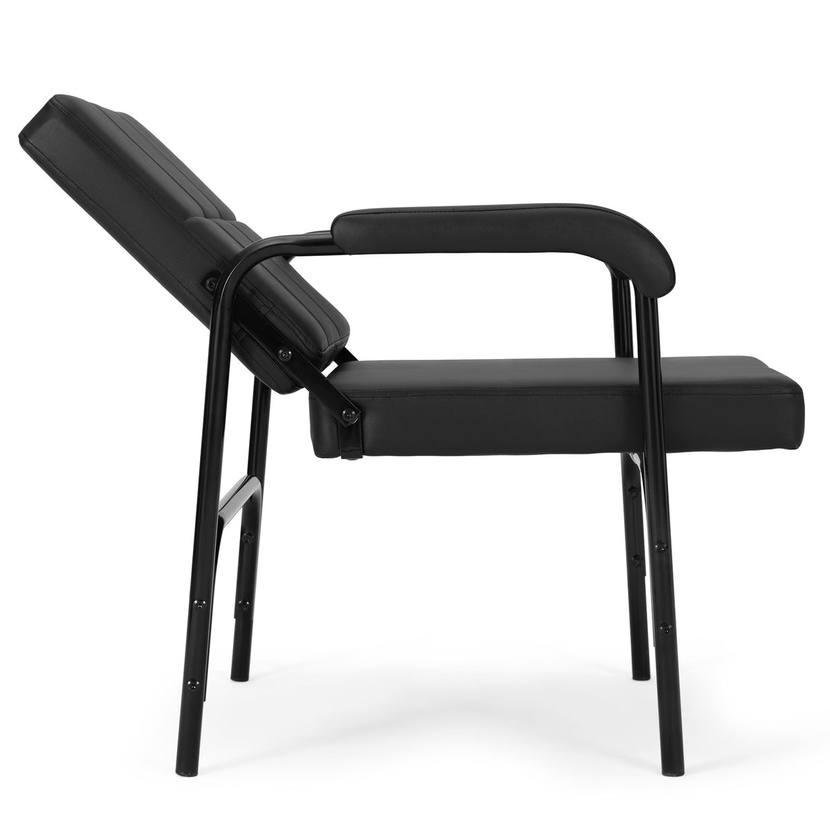 Heavy Duty Auto Reclining Shampoo Chair for Salons & Spas - Black