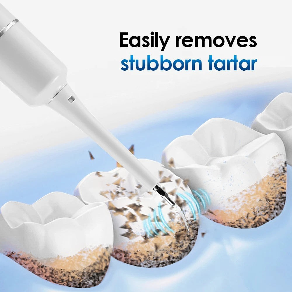 Rechargeable Electric Tooth Cleaner with 6 Modes, Tartar Remover, Waterproof