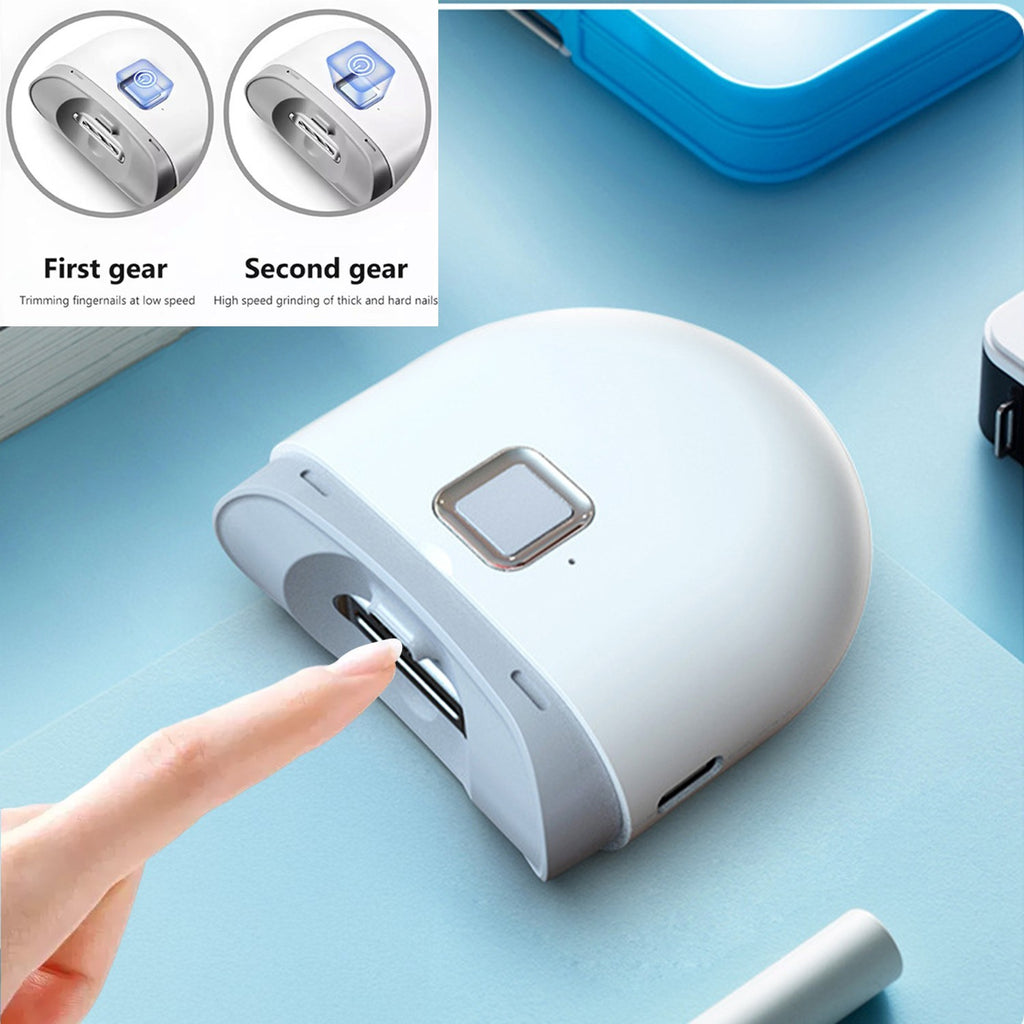 Electric Nail Clipper - Automatic Thick Nails Trimmer with LED Rechargeable US