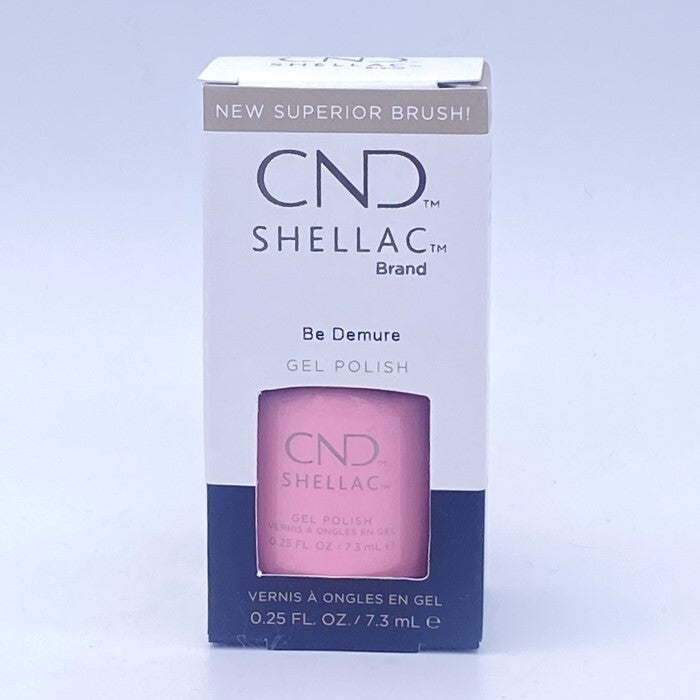 CND Shellac Nail Polish Be Demure 0.25oz - Long-Lasting Gel Color
