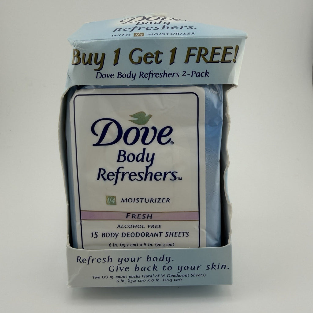 Dove Body Refreshers Deodorant & Moisturizer Sheets - 30 Sheets, Original Scent