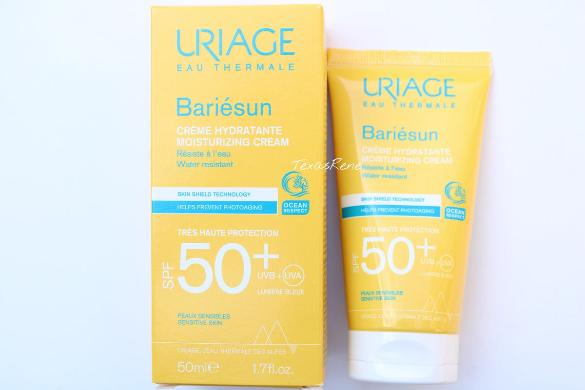 High SPF 50+ Moisturizing Sunscreen for Sensitive Skin - Water-Resistant, Invisible Finish