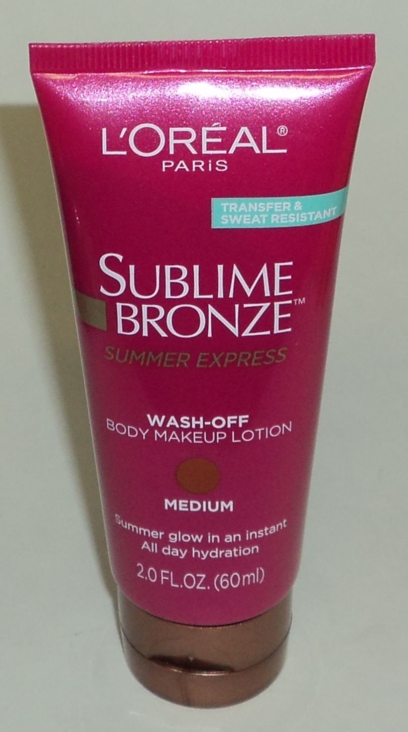 L'Oreal Sublime Bronze Medium Wash-Off Body Makeup Lotion 2oz