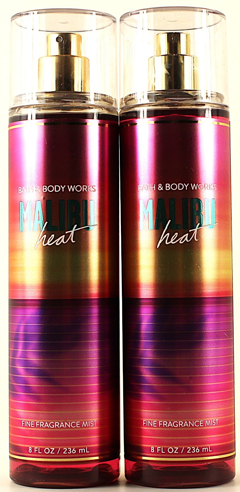 Bath & Body Works Malibu Heat Body Mist Set 8oz x 2 - Fragrance Spray