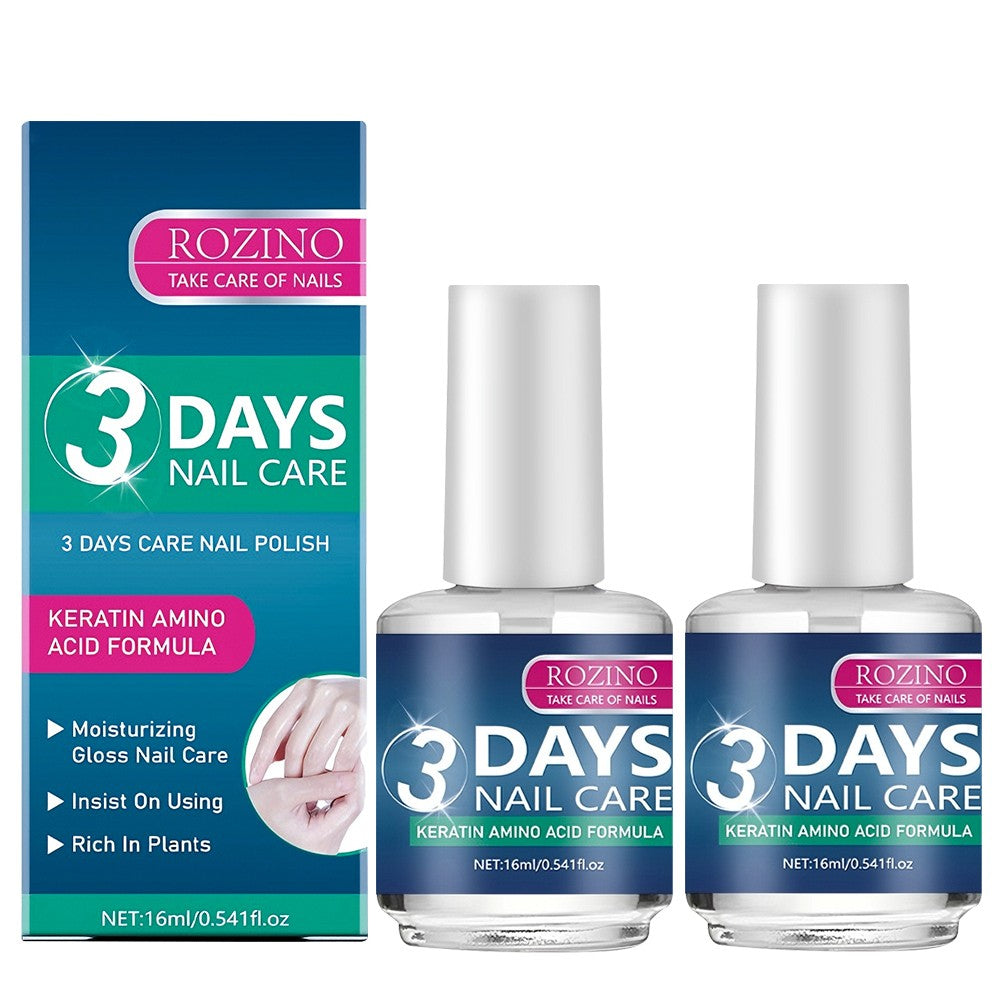 Nail Care Oil Set with Keratin & Amino Acids - Strengthen & Shine, 16ml, 2 Pack