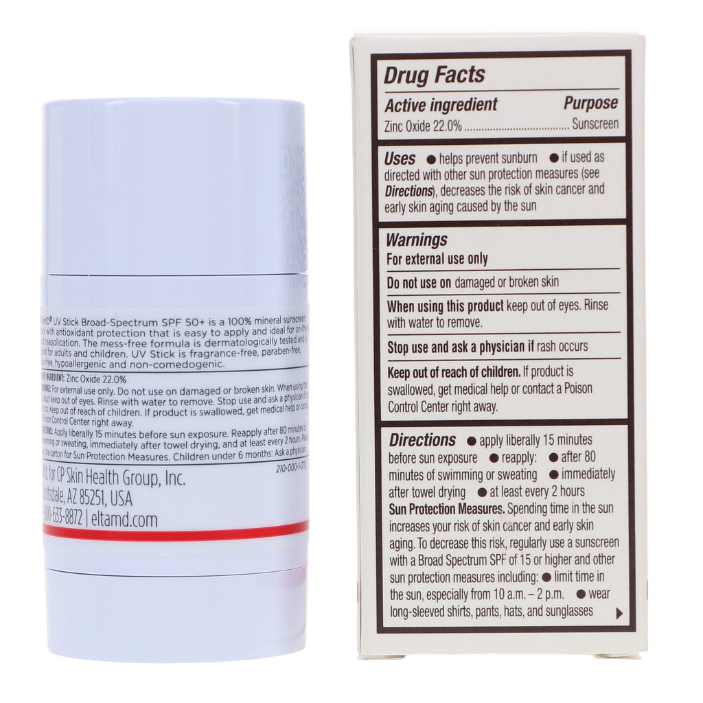 Broad Spectrum SPF 50+ Sunscreen Stick for Face and Body - 1.3 oz