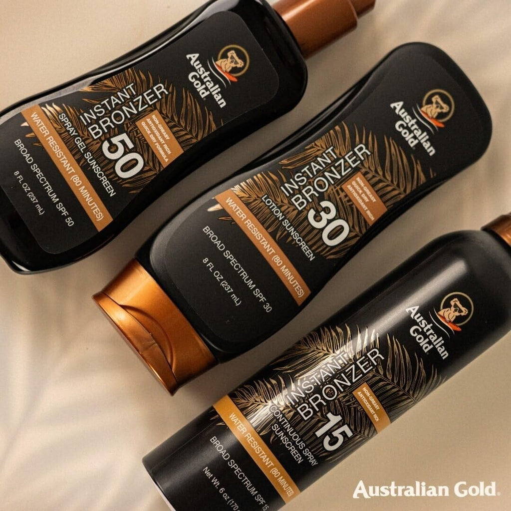 Moisturizing Sunscreen with SPF 8 and Instant Bronzer - Water Resistant