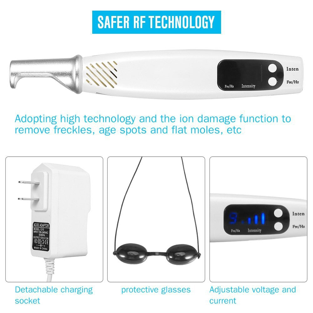 Handheld Red/Blue Light Tattoo Removal Pen Machine
