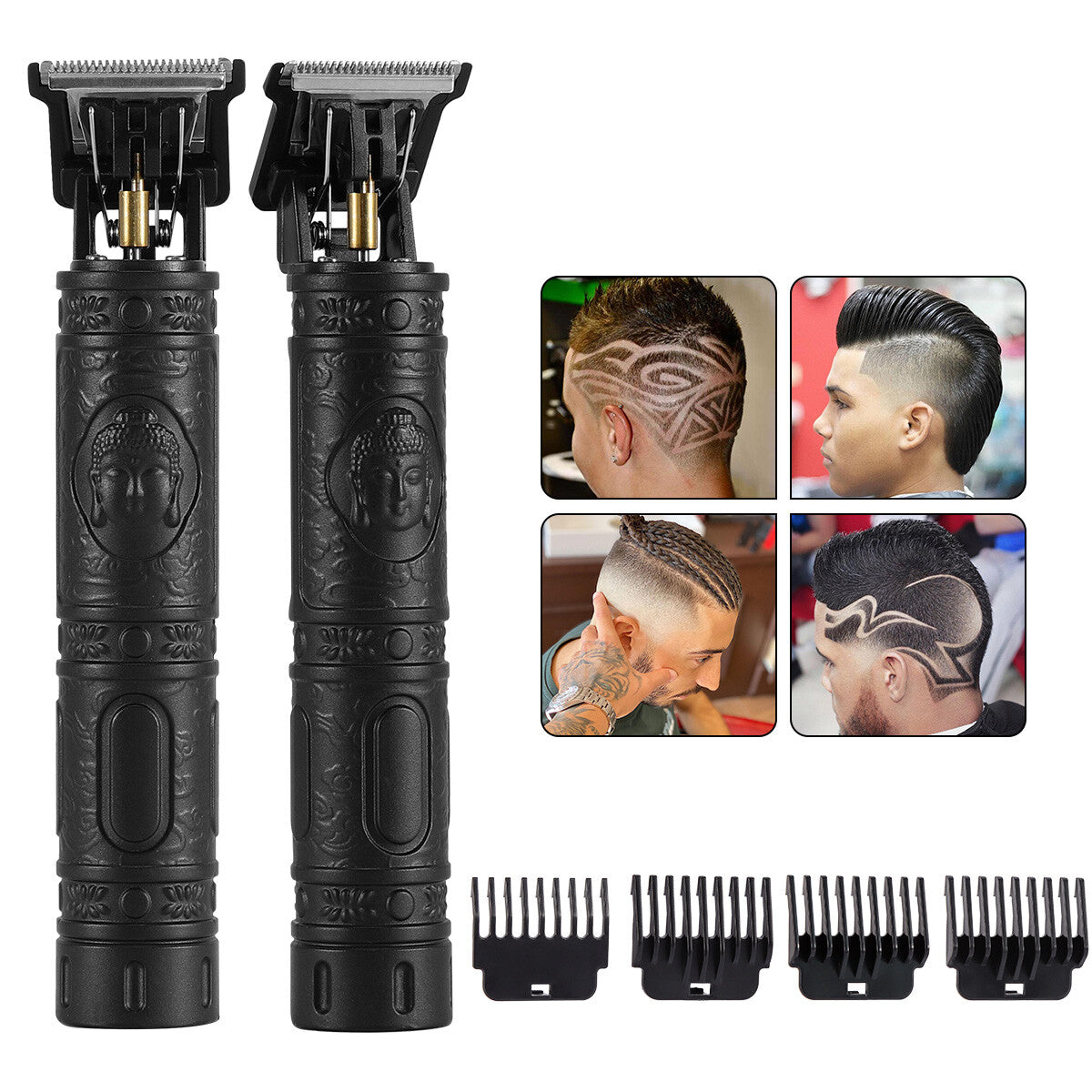 Cordless Hair Trimmer with T-Blade, Wireless Portable Grooming Tool