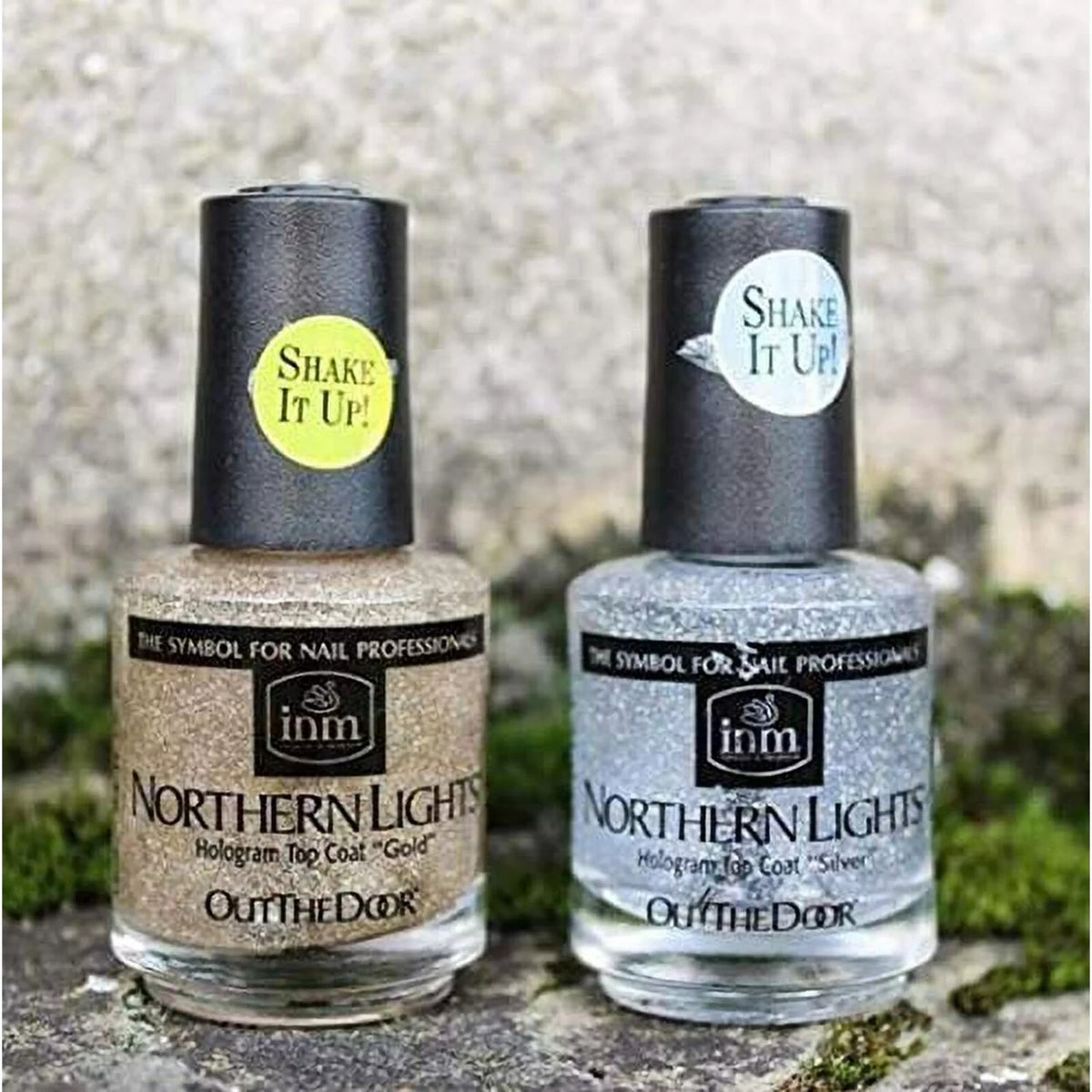 Northern Lights Hologram Top Coat Duo Set - Fast Dry, Dazzling Nail Effect